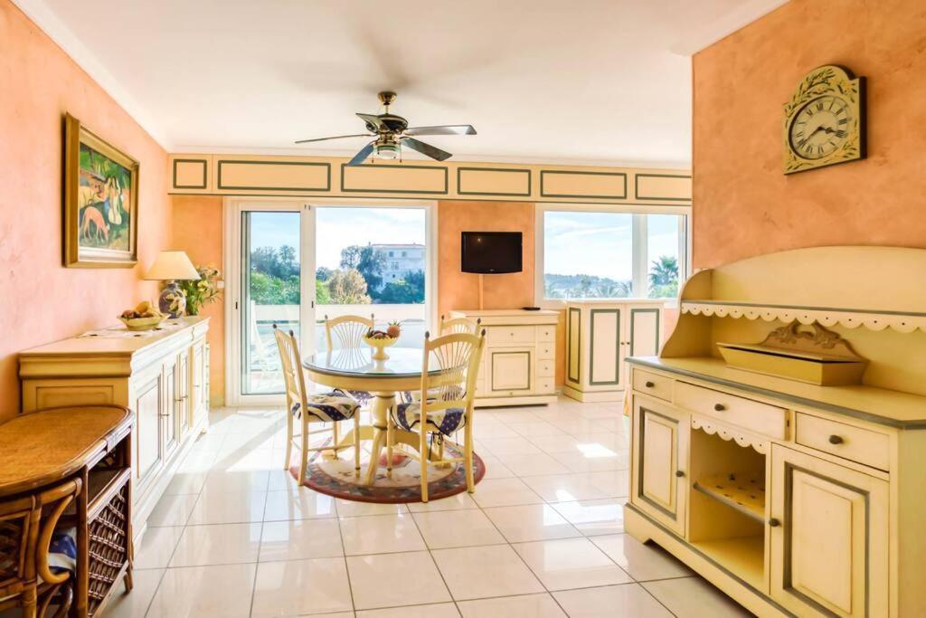 A6- 2 Bdr Incredible Sea View - Ac, Garage & Terrace Apartment Antibes Luaran gambar