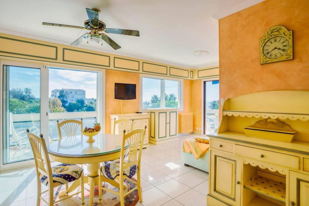 A6- 2 Bdr Incredible Sea View - Ac, Garage & Terrace Apartment Antibes Luaran gambar