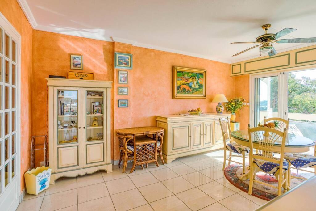 A6- 2 Bdr Incredible Sea View - Ac, Garage & Terrace Apartment Antibes Luaran gambar