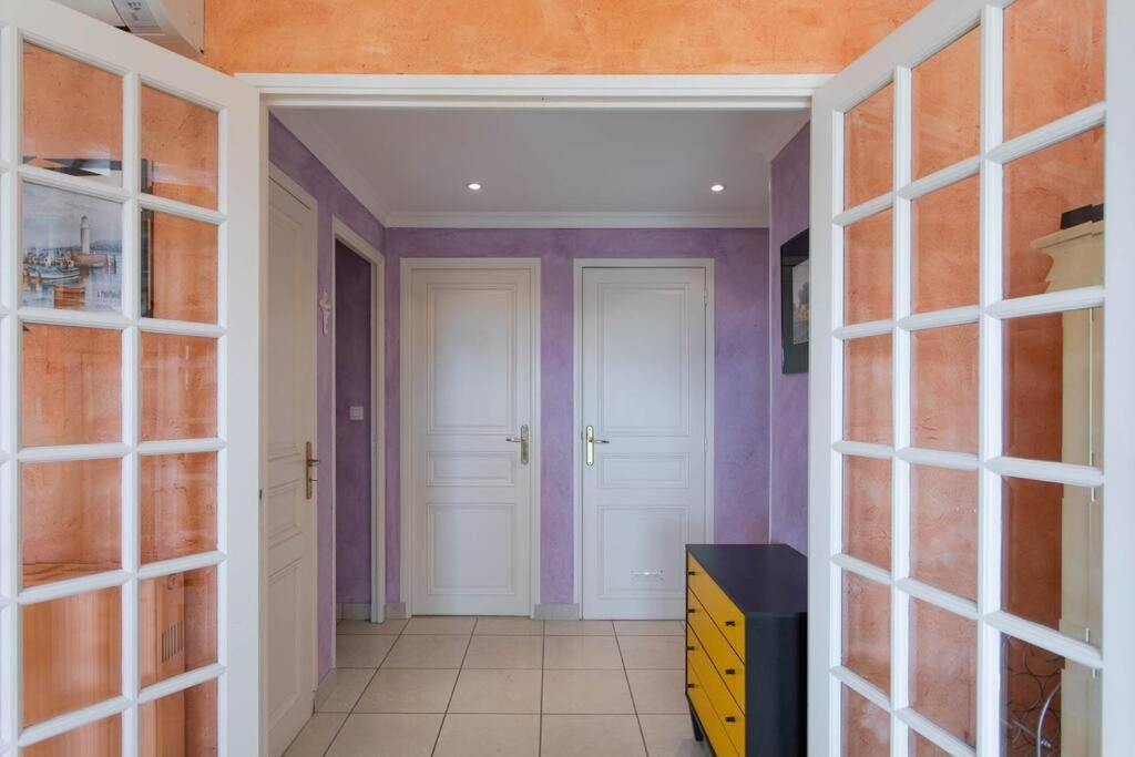 A6- 2 Bdr Incredible Sea View - Ac, Garage & Terrace Apartment Antibes Luaran gambar