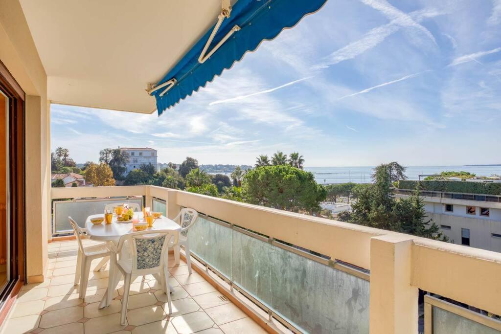 A6- 2 Bdr Incredible Sea View - Ac, Garage & Terrace Apartment Antibes Luaran gambar