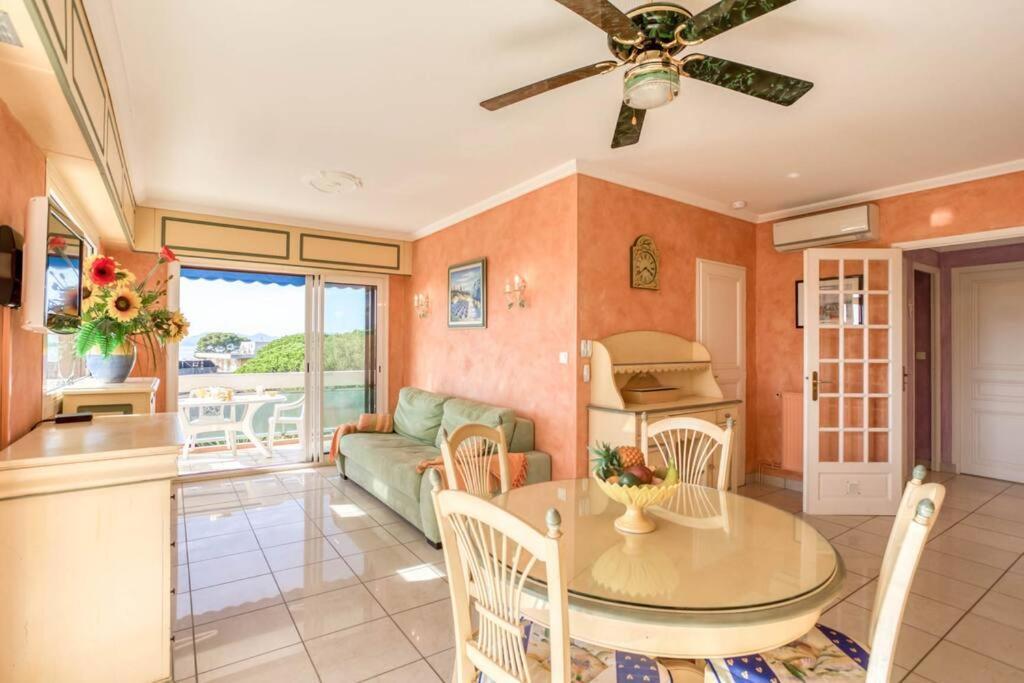 A6- 2 Bdr Incredible Sea View - Ac, Garage & Terrace Apartment Antibes Luaran gambar